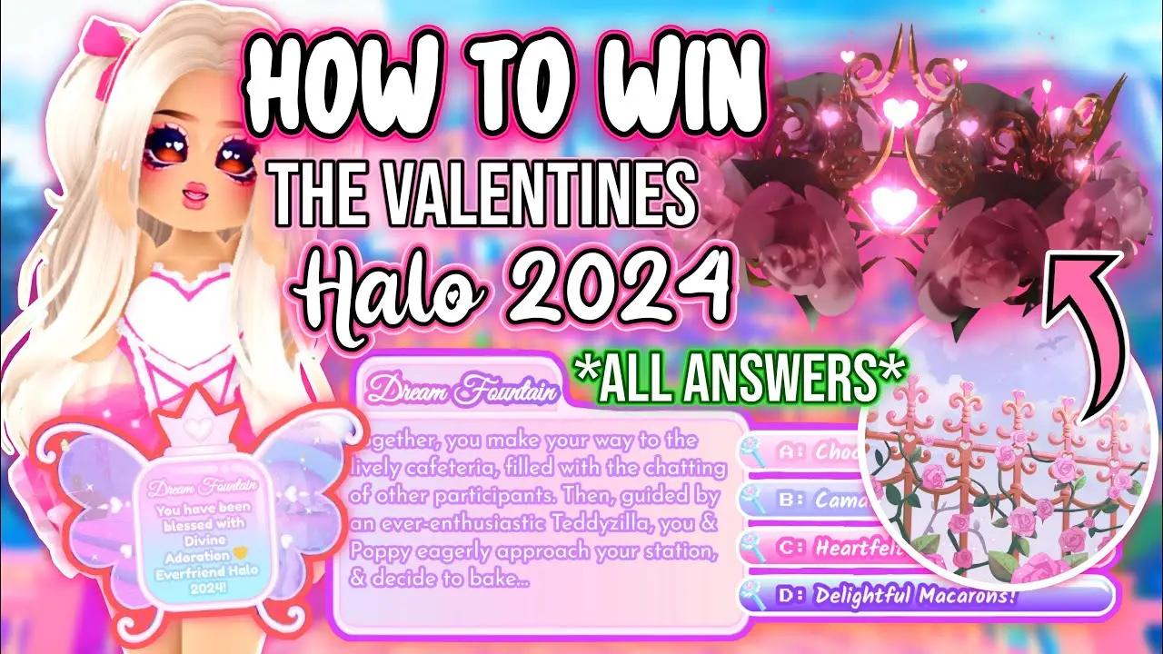 Royale High Halo Valentine’s Day Answers 2024: : Everfriend Halo